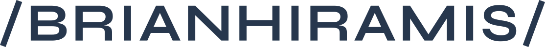 Brian Hiramis Logo and Home button